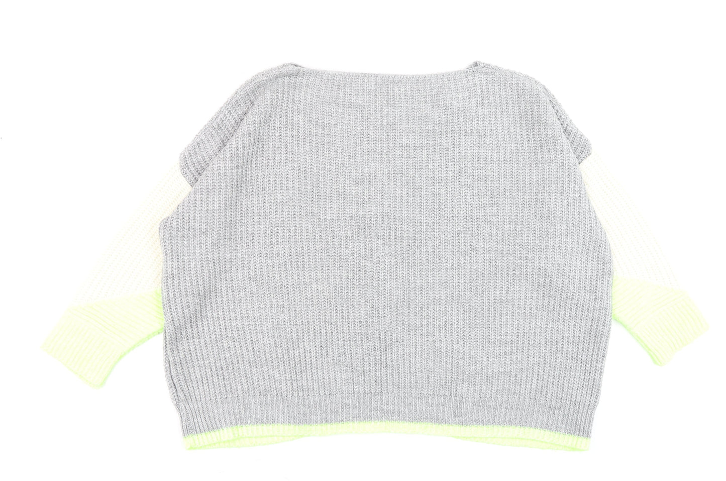 Next Men's Grey XL Chunky-Knit Crew Neck Jumper