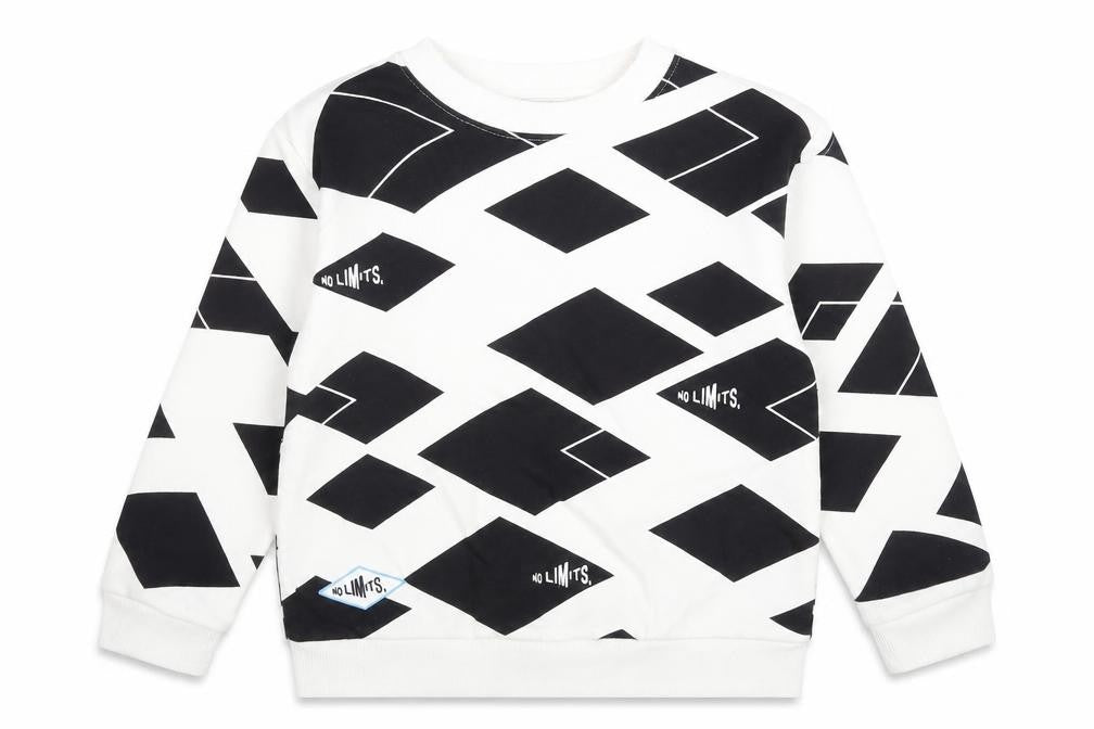 Marks & Spencer Boys Black Geometric No Limits Sweatshirt 4-5 Years