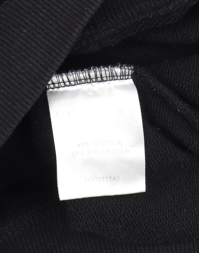 Couture Men’s Black Pullover Hoodie Size M Regular Fit