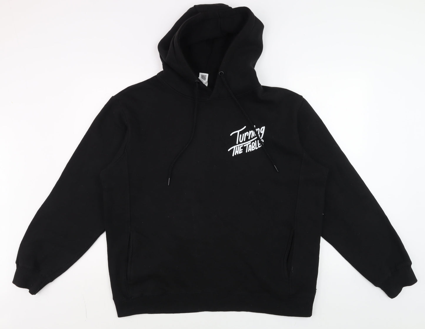 Threadfast Apparel Men's Black Pullover Hoodie L Graphic Fleece