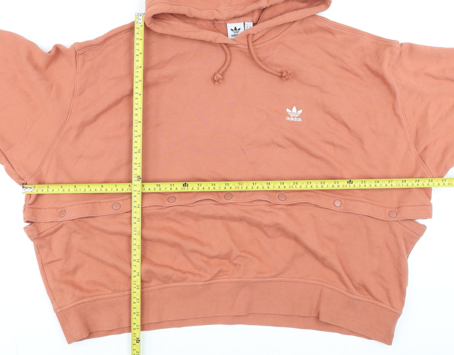 Adidas Men's Brown Hoodie 1X Pullover Cotton Hooded Sweatshirt