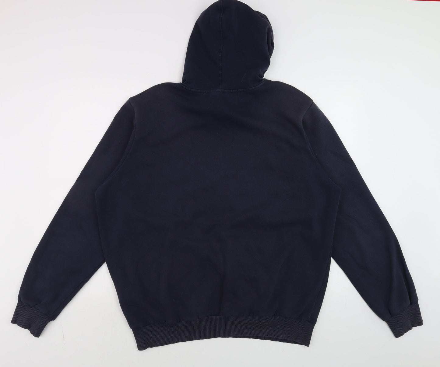 Umbro Men's Blue Pullover Hoodie XL Sports Fleece Sweatshirt