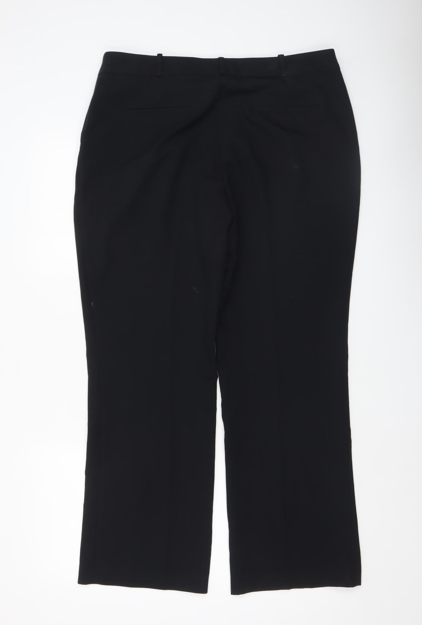 Dunnes Womens Black Size 16 Dress Pants Trousers Straight Leg Workwear