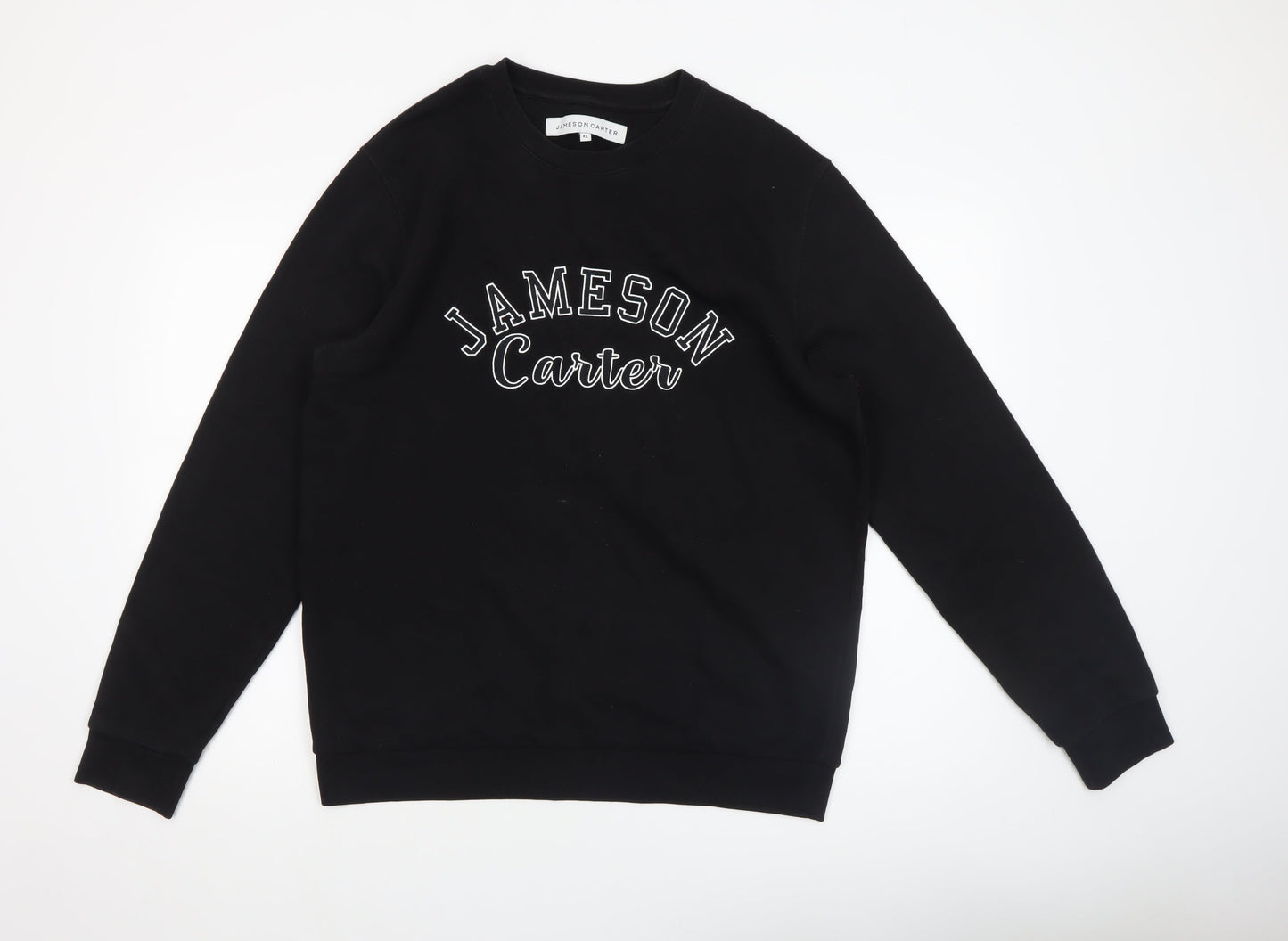 Jameson Carter Men's Black XL Crew Neck Pullover Sweatshirt