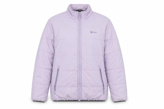 Hi Gear Women's Purple Size 12 Puffer Jacket Warm Insulated Mid-Length