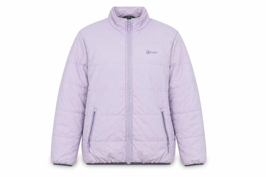 Hi Gear Women's Purple Size 12 Puffer Jacket Warm Insulated Mid-Length