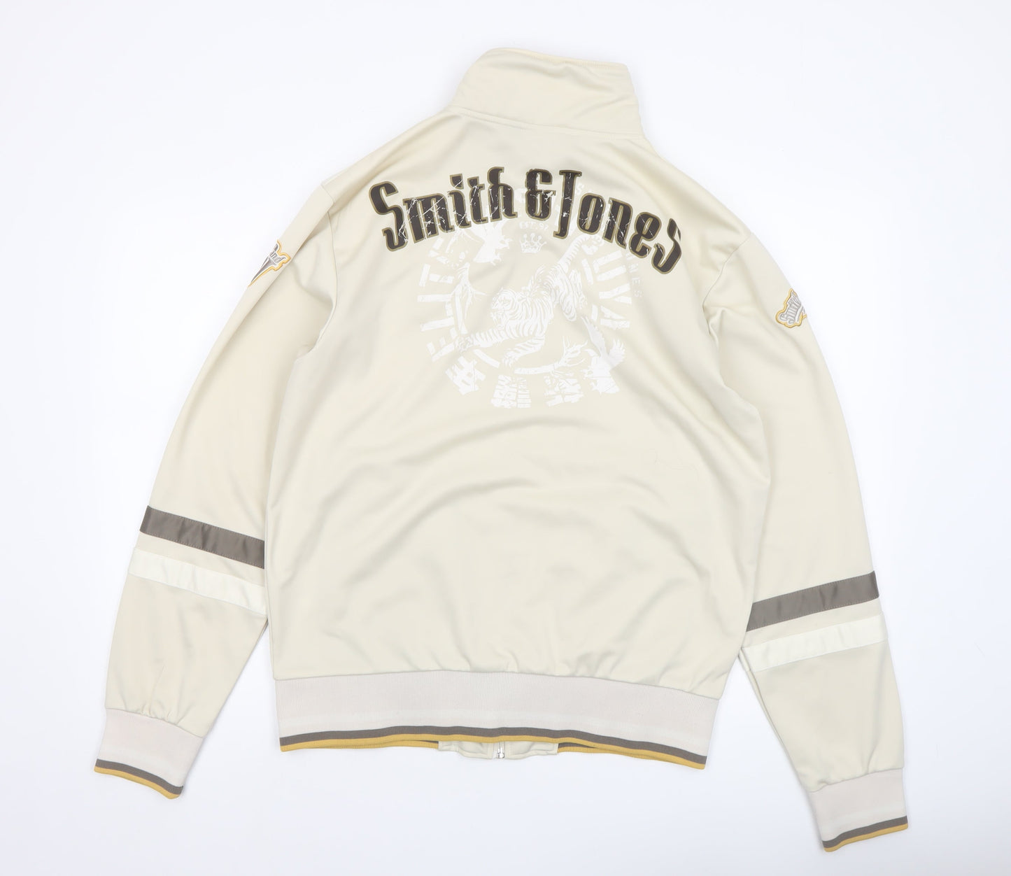 Smith & Jones Men's Beige Full Zip Softshell Jacket Size L