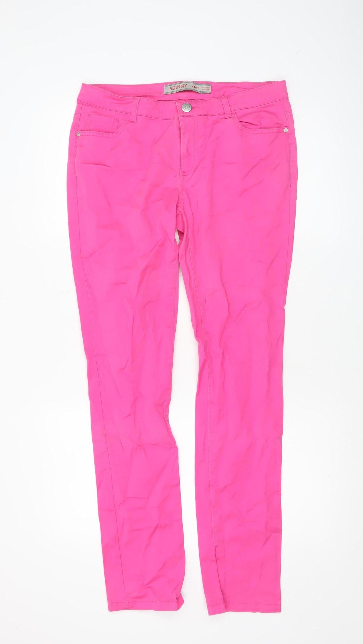 St. Bernard for Dunnes Womens Pink Skinny Cotton Trousers Size 12
