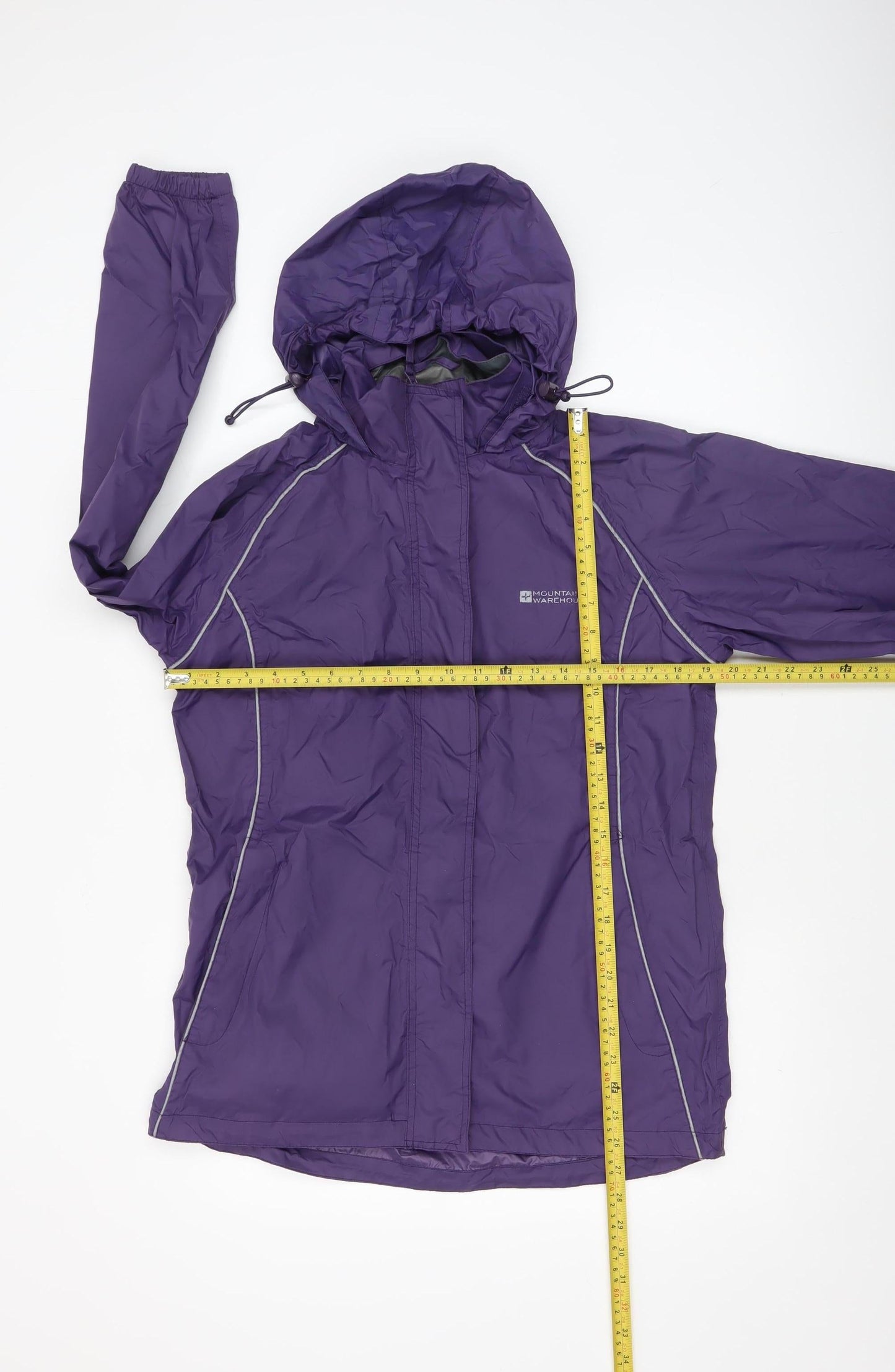 Mountain Warehouse Womens Purple Waterproof Rain Jacket Size 10