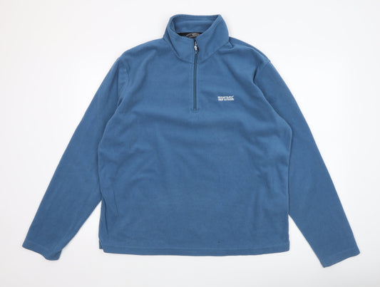 Regatta Great Outdoors Men's Blue Fleece 1/4 Zip Pullover XL