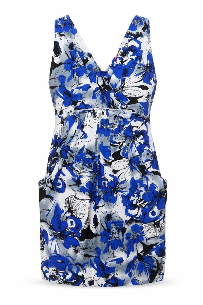 Rant & Rave Women's Multicoloured Floral Sleeveless Fit & Flare Dress L
