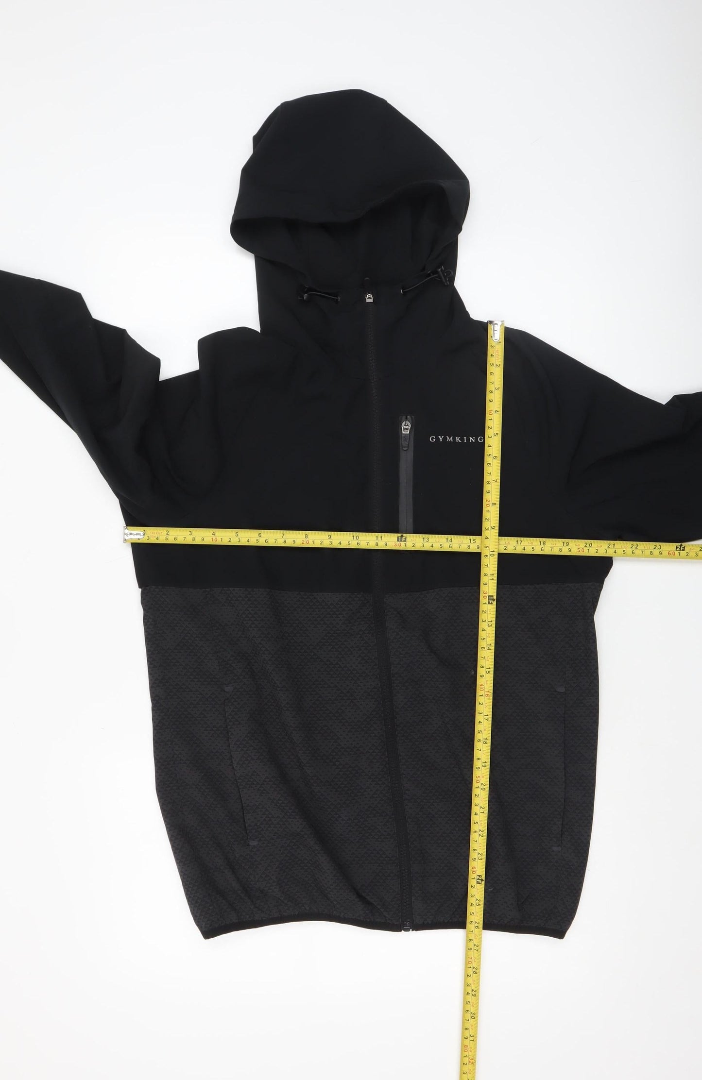 Gym King Men's Black Full Zip Athletic Hoodie Size S