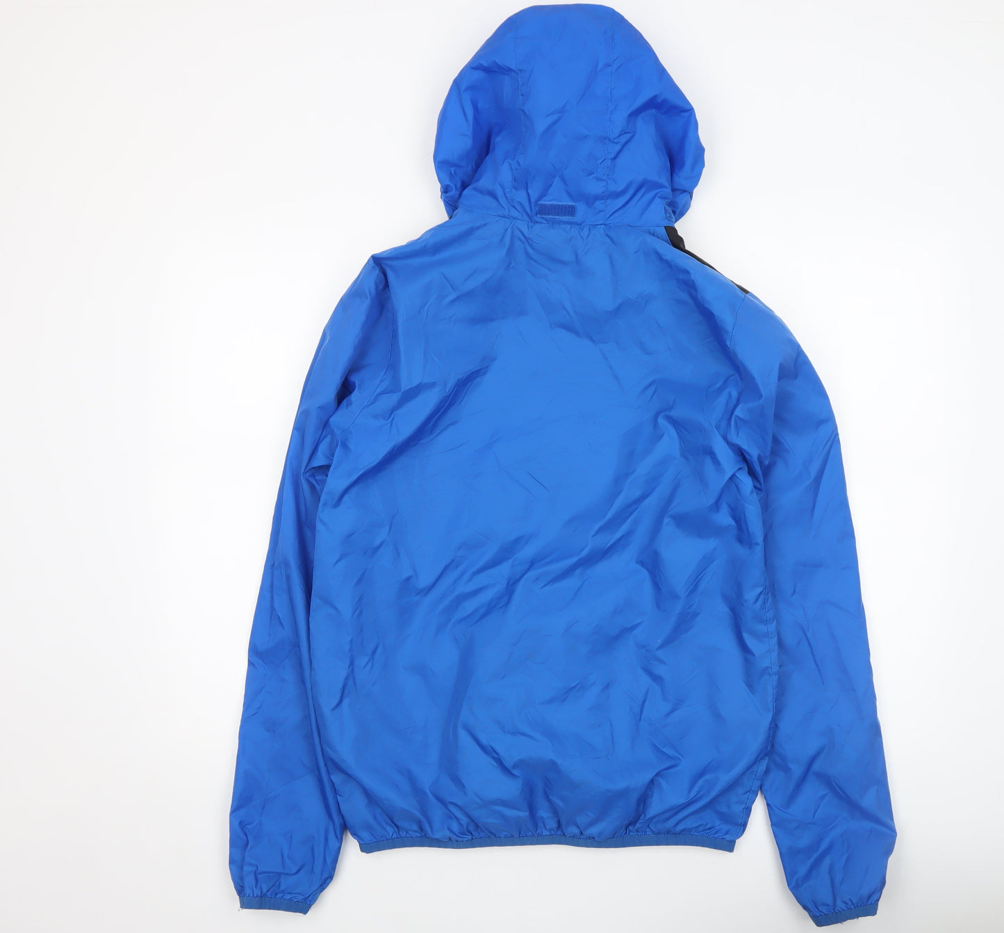 Puma Mens Blue Windbreaker Hooded Full Zip Sports Jacket Size S