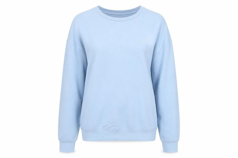 Jack Wills Women Blue UK 8 Cotton Blend Crew Neck Pullover Sweatshirt