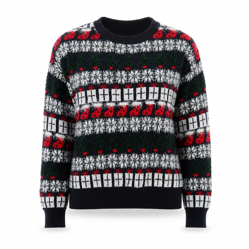 Next Womens Multicoloured Fair Isle Christmas Jumper Size 14
