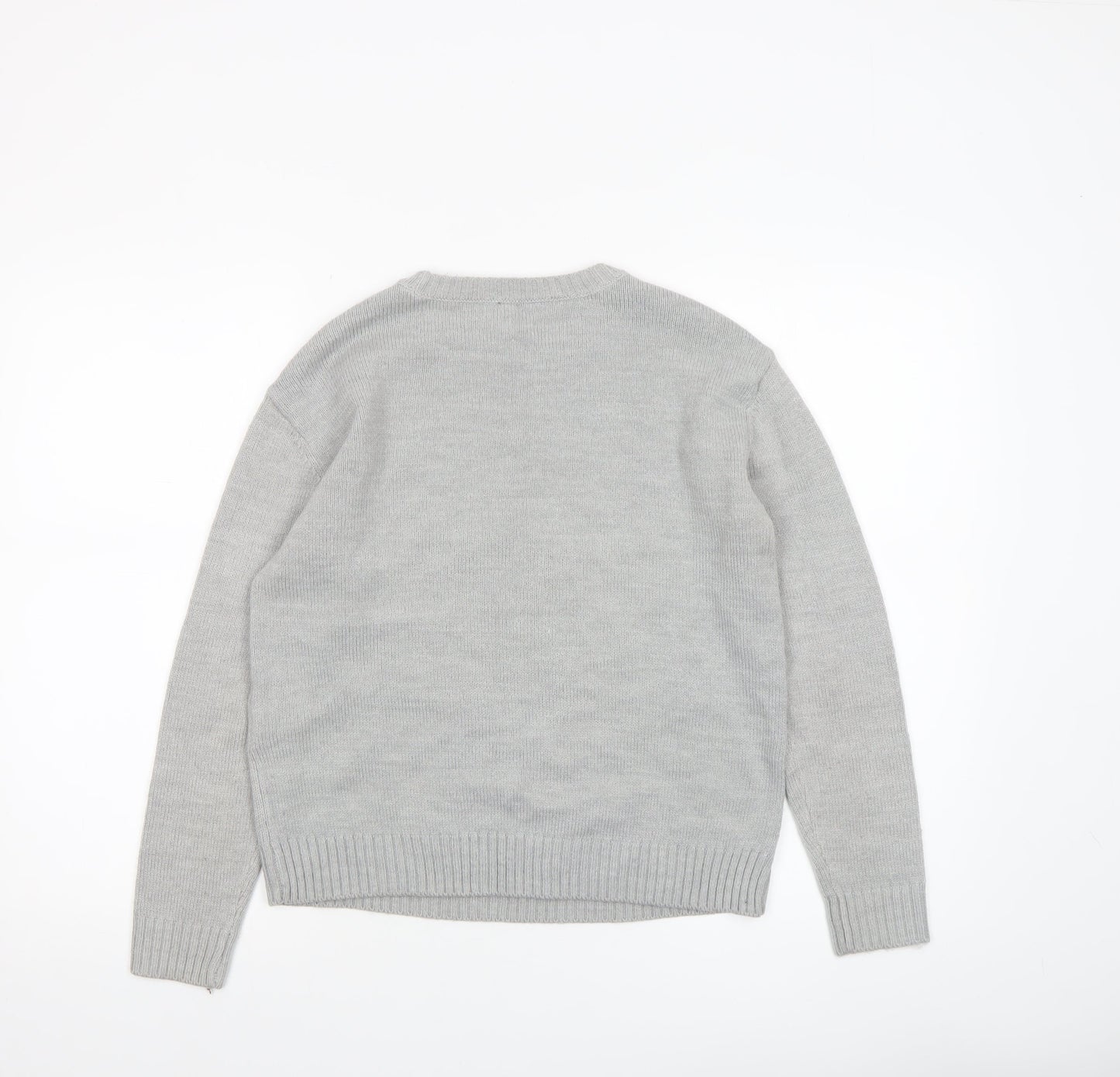 H&M Divided Women's Grey Christmas Santa Jumper XS
