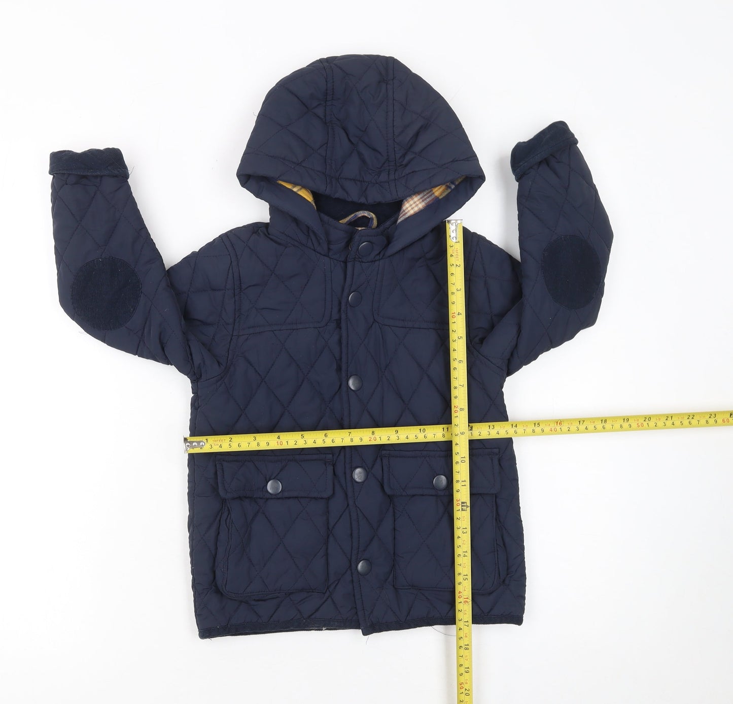 Next Boys Blue Quilted Hooded Jacket 4-5 Years