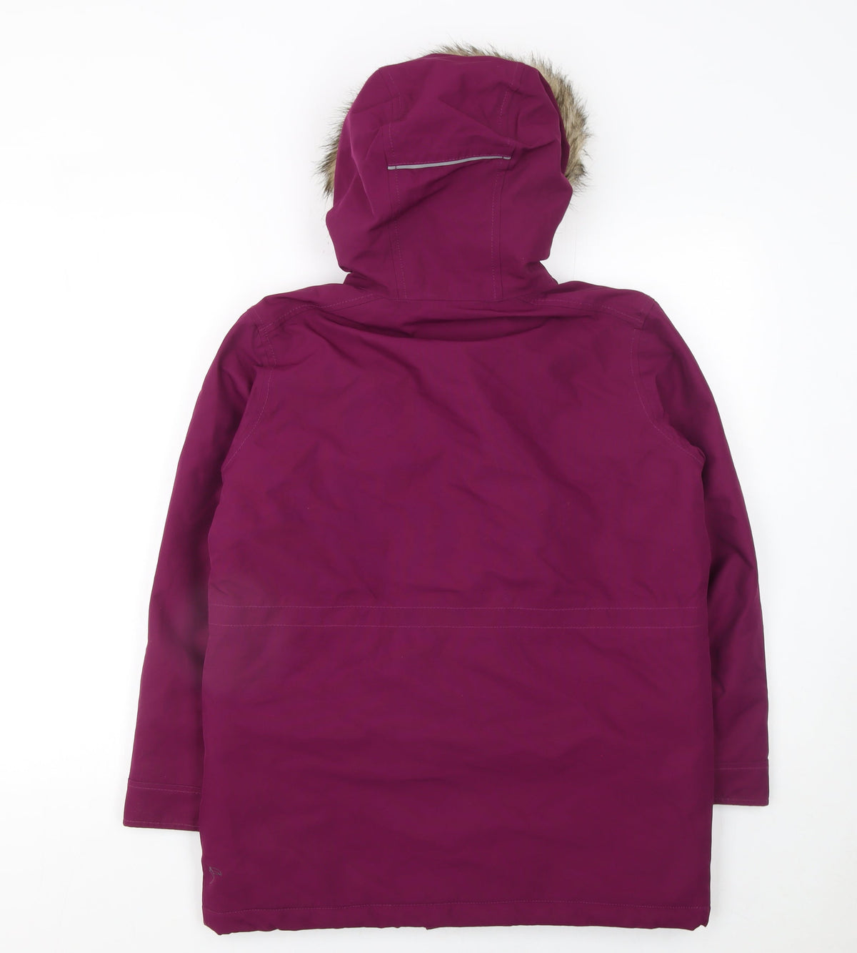 Craghoppers Girls Purple Waterproof Hooded Parka Coat Age 11-12 Years