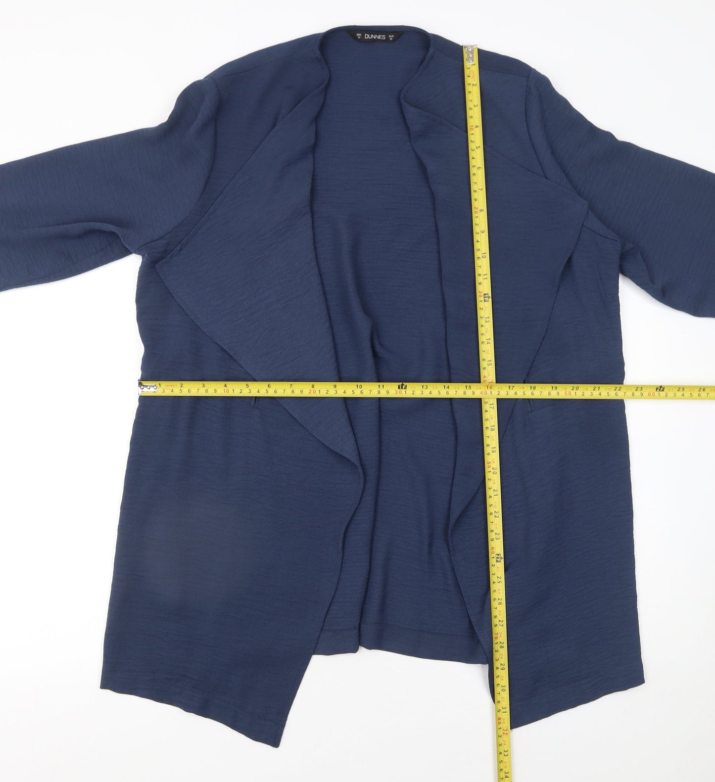 Dunnes Stores Women’s Blue Open Front Cardigan Size 12