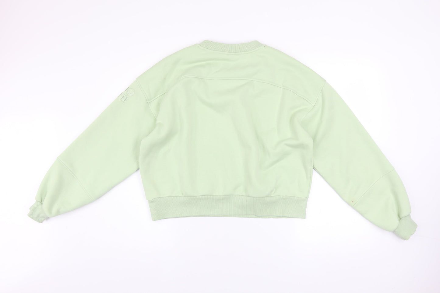 Gym+Coffee Womens Green Pullover Sweatshirt Size M Relaxed Fit