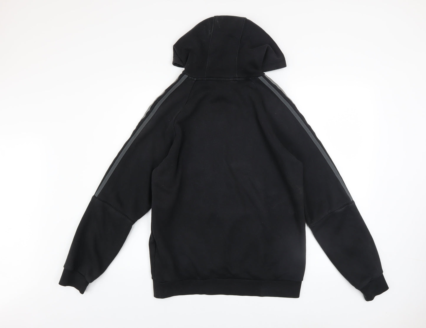 Adidas Men's Black Pullover Hoodie Size S Logo Fleece Sweatshirt