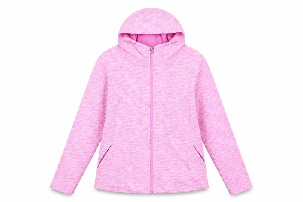 St. Bernard Women’s Pink Hooded Full Zip Active Jacket Size 16