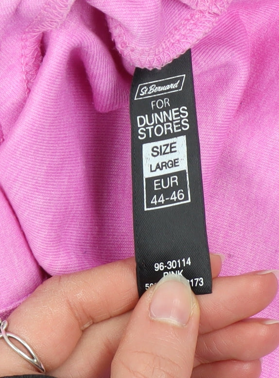 St. Bernard Women’s Pink Hooded Full Zip Active Jacket Size 16