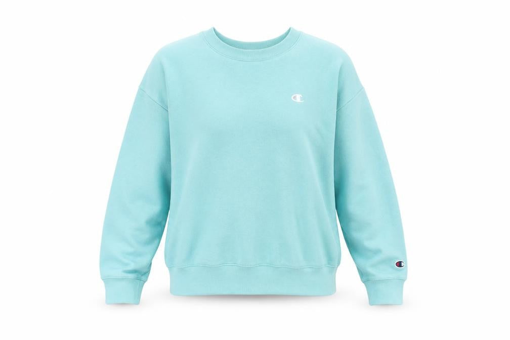 Champion Women's Blue Crew Neck Pullover Sweatshirt Medium