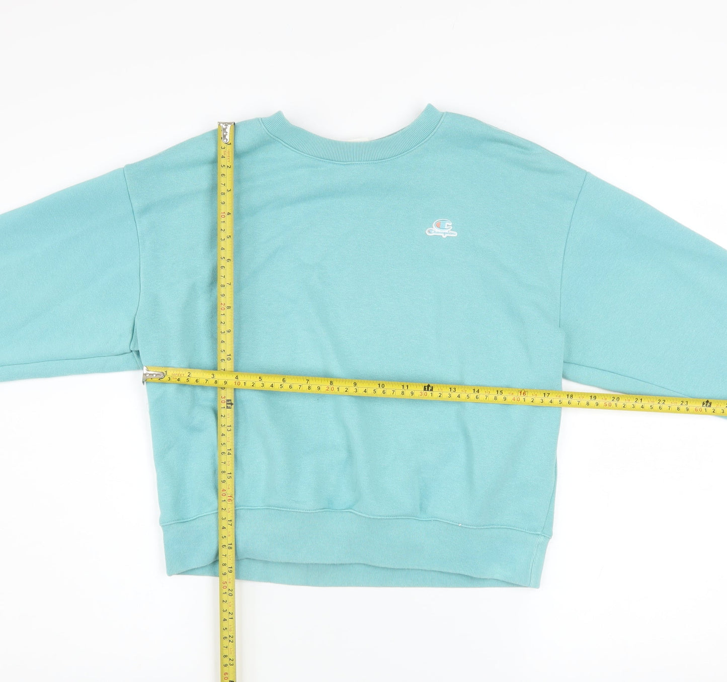 Champion Women's Blue Crew Neck Pullover Sweatshirt Medium