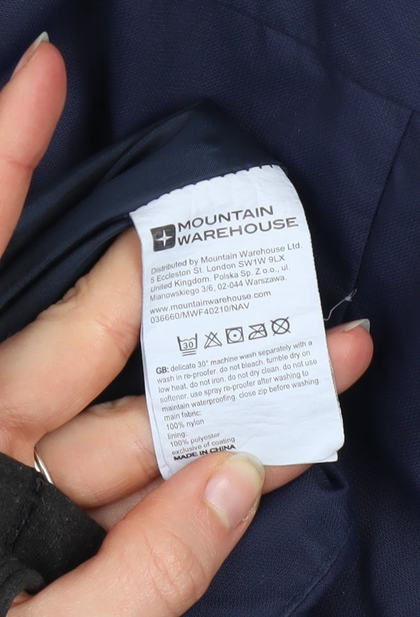 Mountain Warehouse Men's Blue Waterproof Breathable Jacket Size S