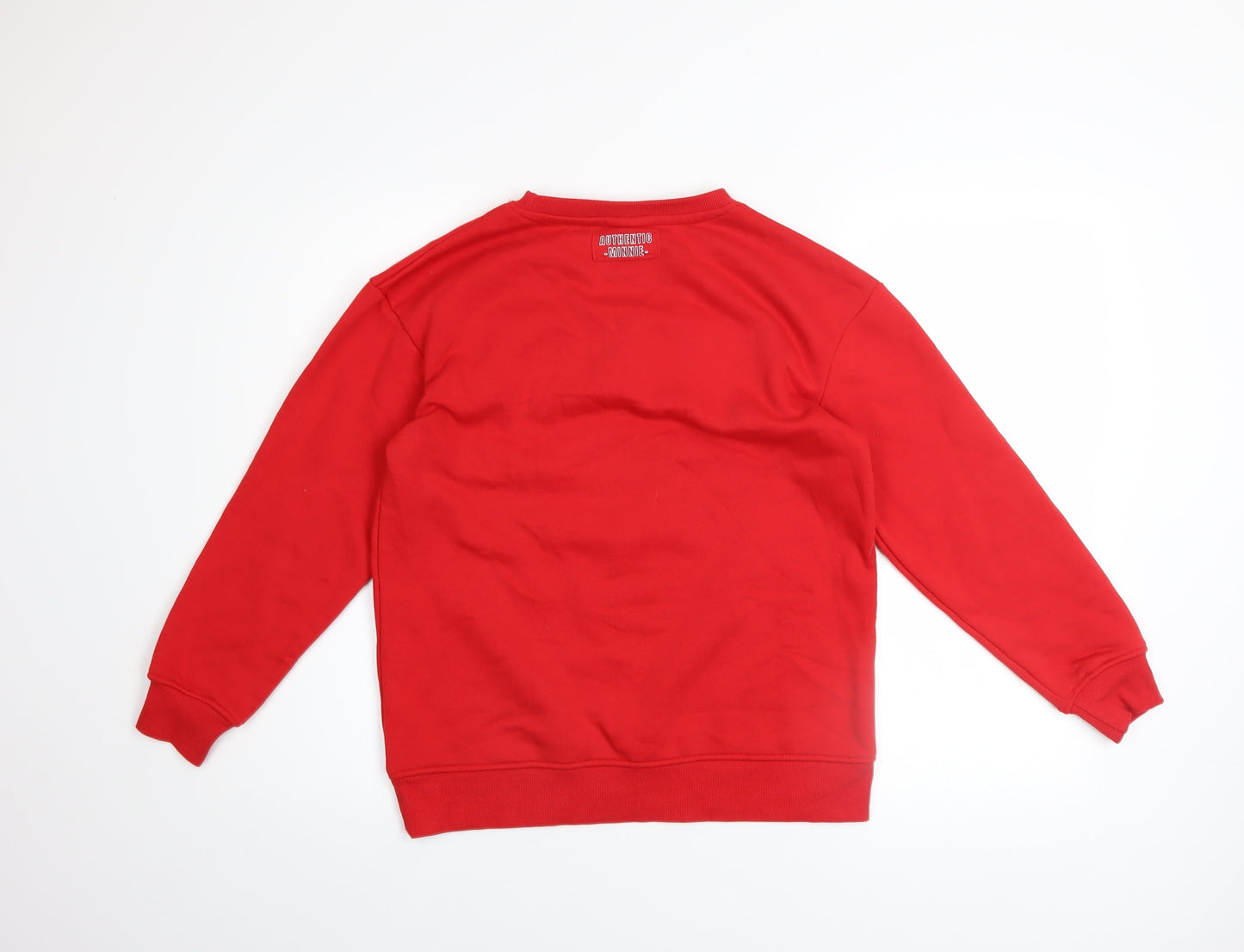 Disney Minnie Mouse Girls Red Sweatshirt 11-12 Years Pullover Cotton Blend