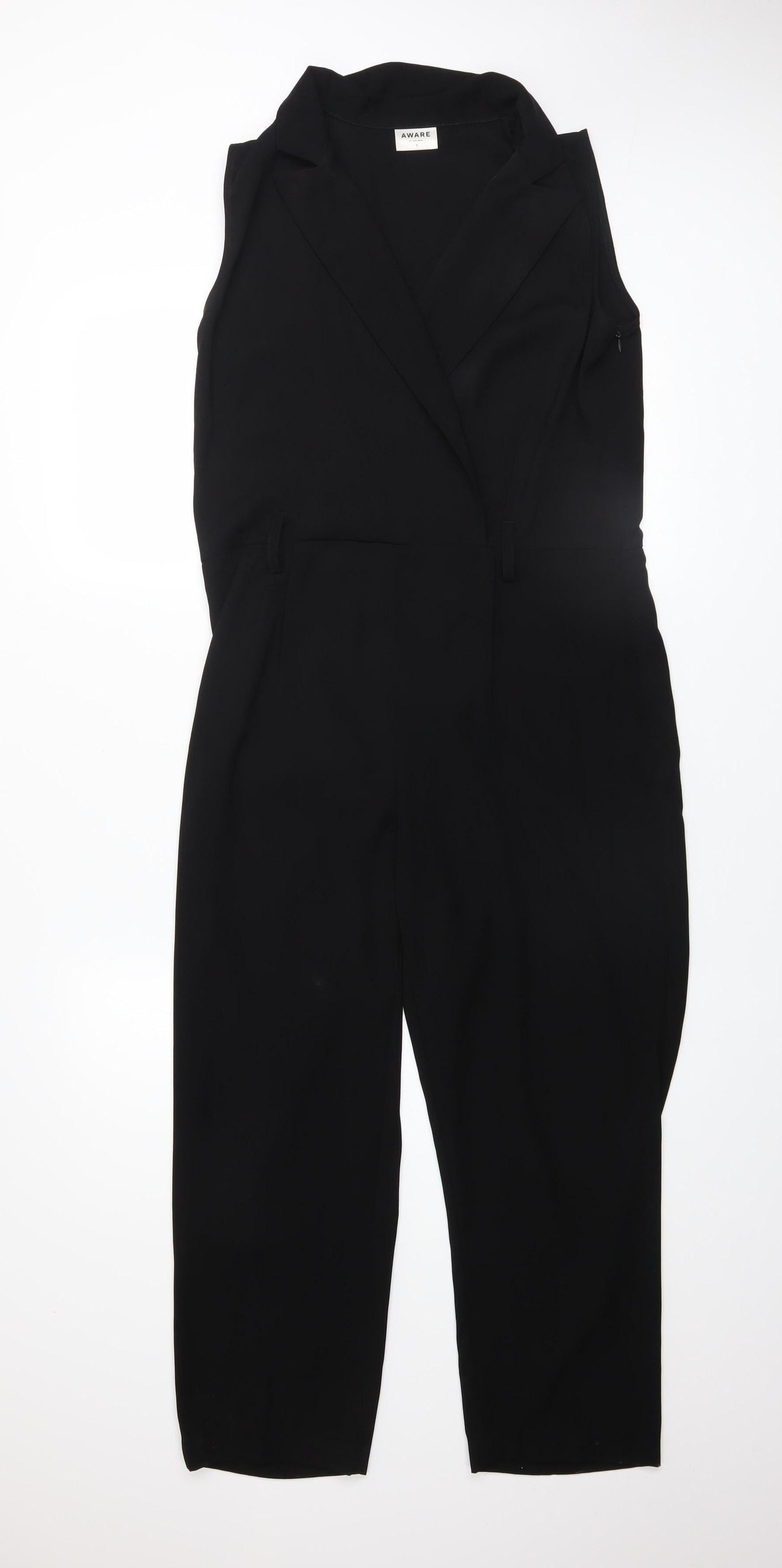 Aware by Vero Moda Black Sleeveless Women’s Jumpsuit Size S Classic Style