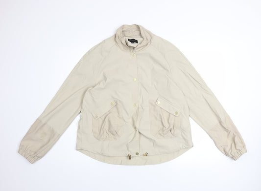 Eva Kayan Women Beige Short Casual Softshell Jacket Size 14