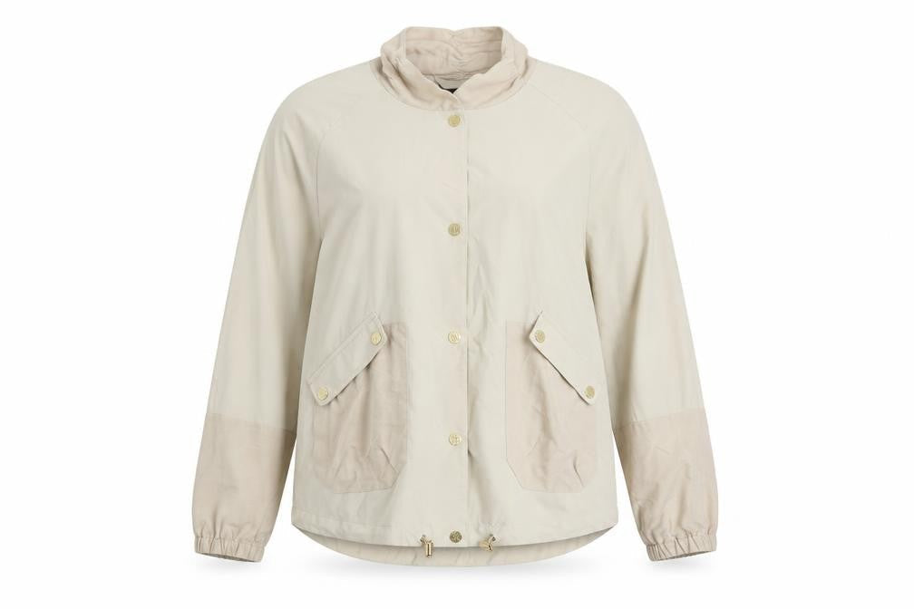 Eva Kayan Women Beige Short Casual Softshell Jacket Size 14