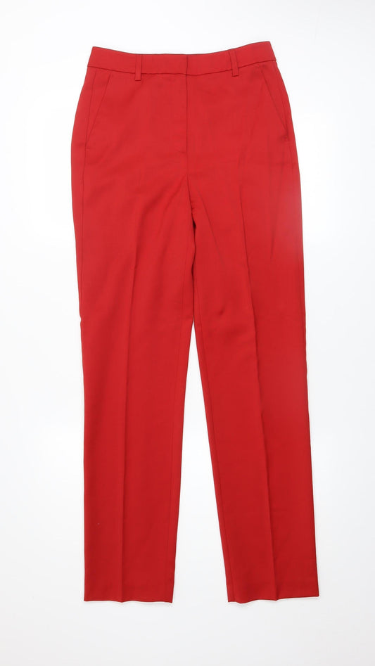 Marks and Spencer Women’s Red Slim Fit Wool Blend Dress Pants Size 8