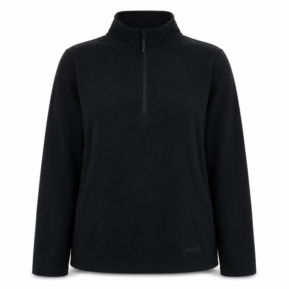 Peter Storm Women's Black Size 10 Fleece 1/2 Zip Pullover Sweatshirt