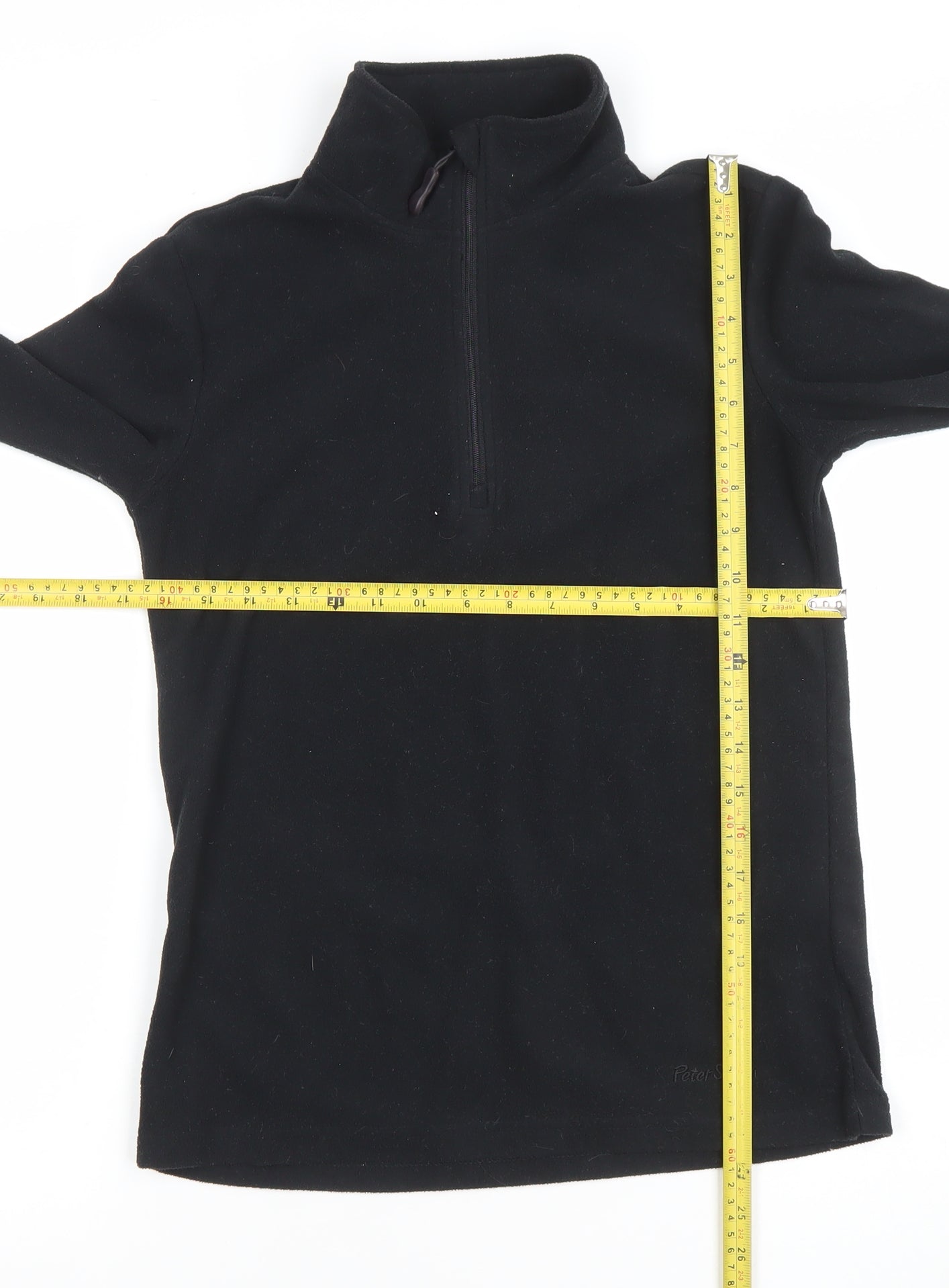 Peter Storm Women's Black Size 10 Fleece 1/2 Zip Pullover Sweatshirt