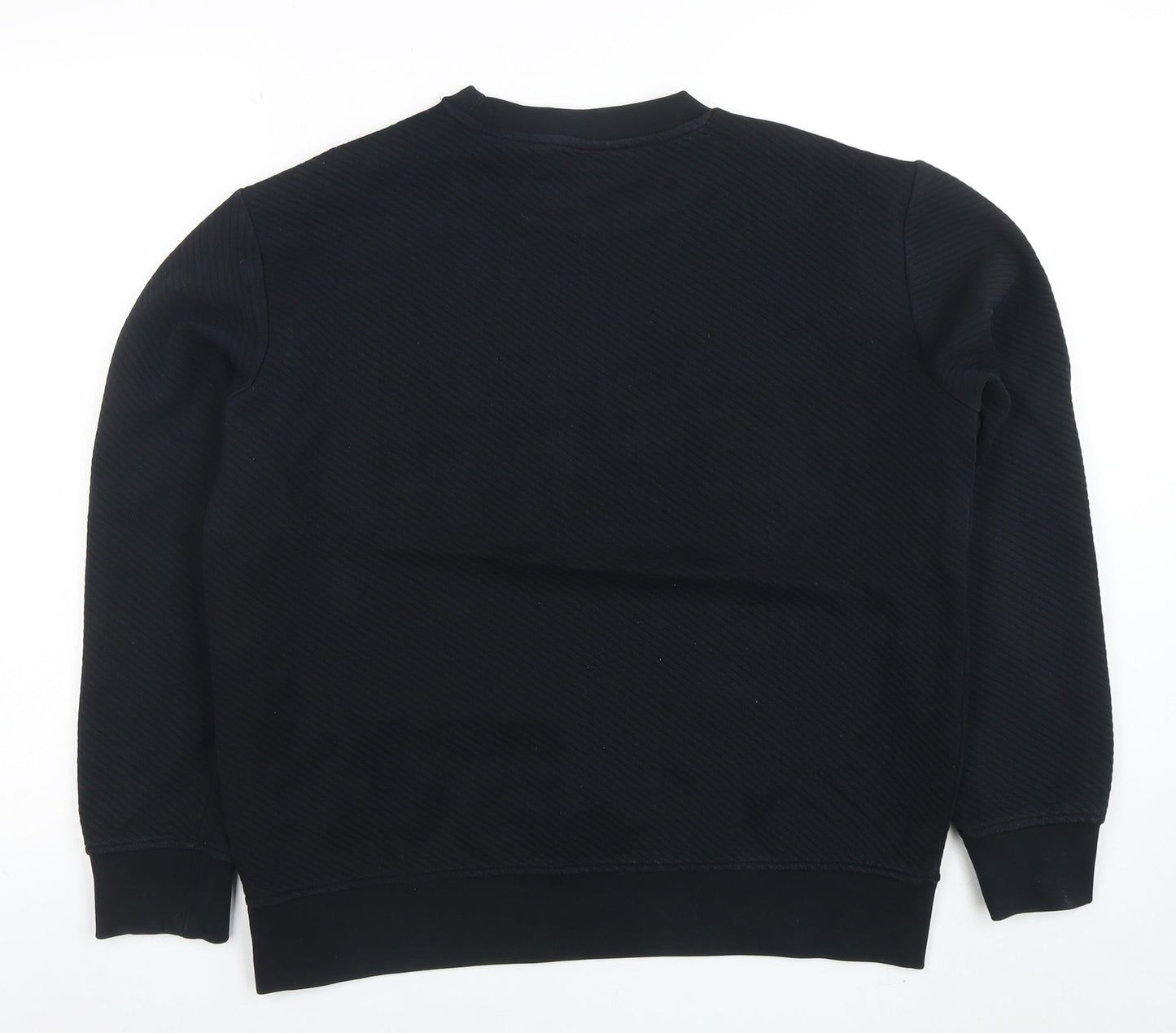 Marks and Spencer Mens Black Medium Crew Neck Pullover Sweatshirt