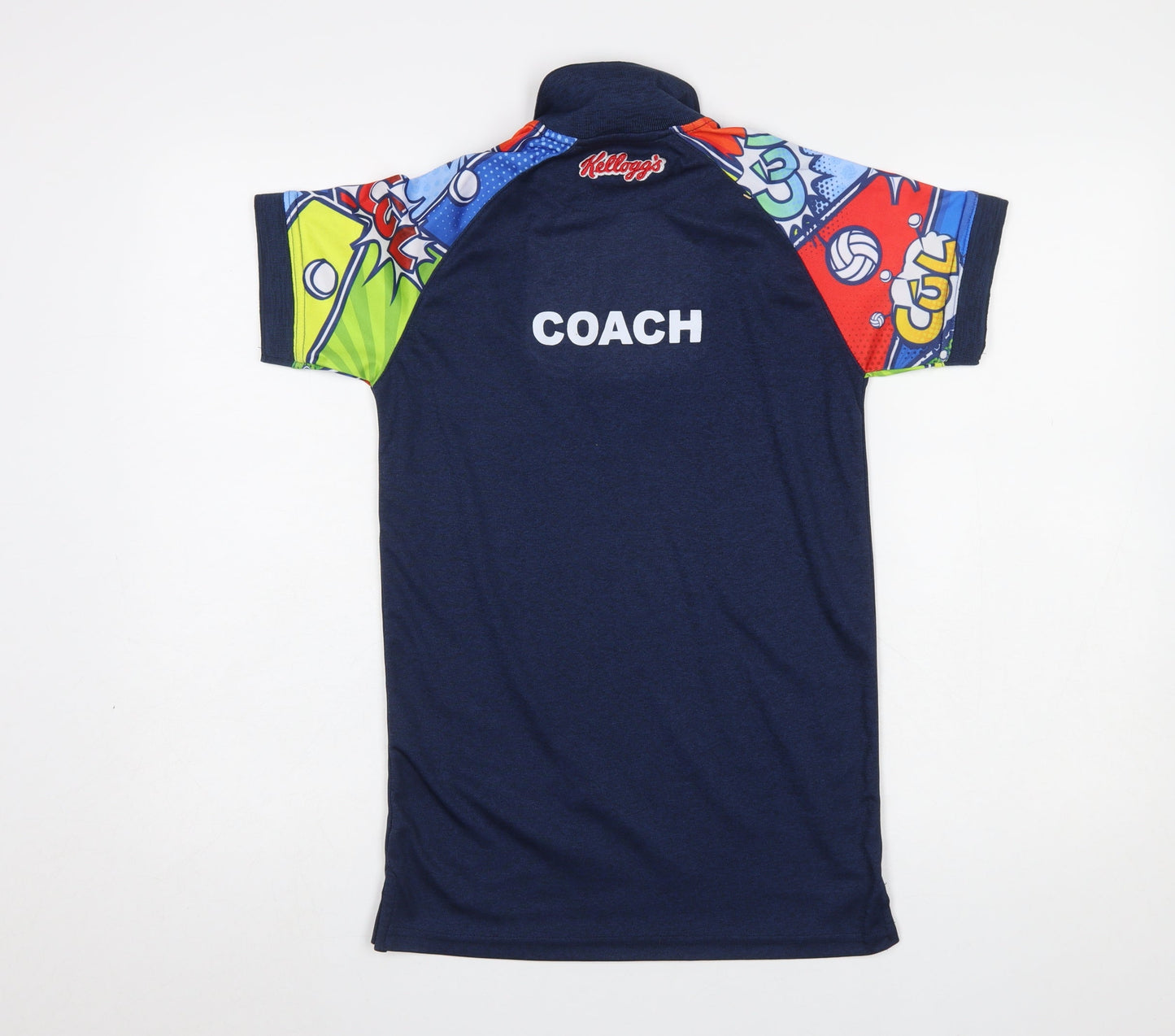 Azzurri Mens Blue XS Polo Shirt Coach GAA Cúl Camps Sports Top
