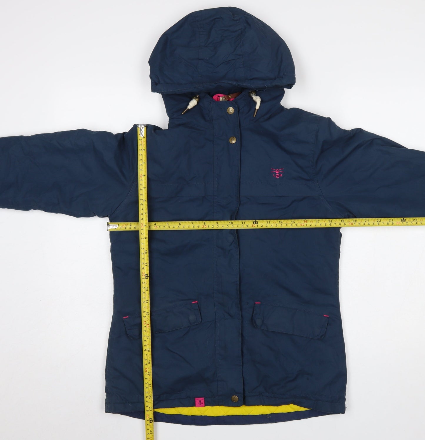 Lighthouse Women Blue Parka Waterproof Hooded Jacket Size 8