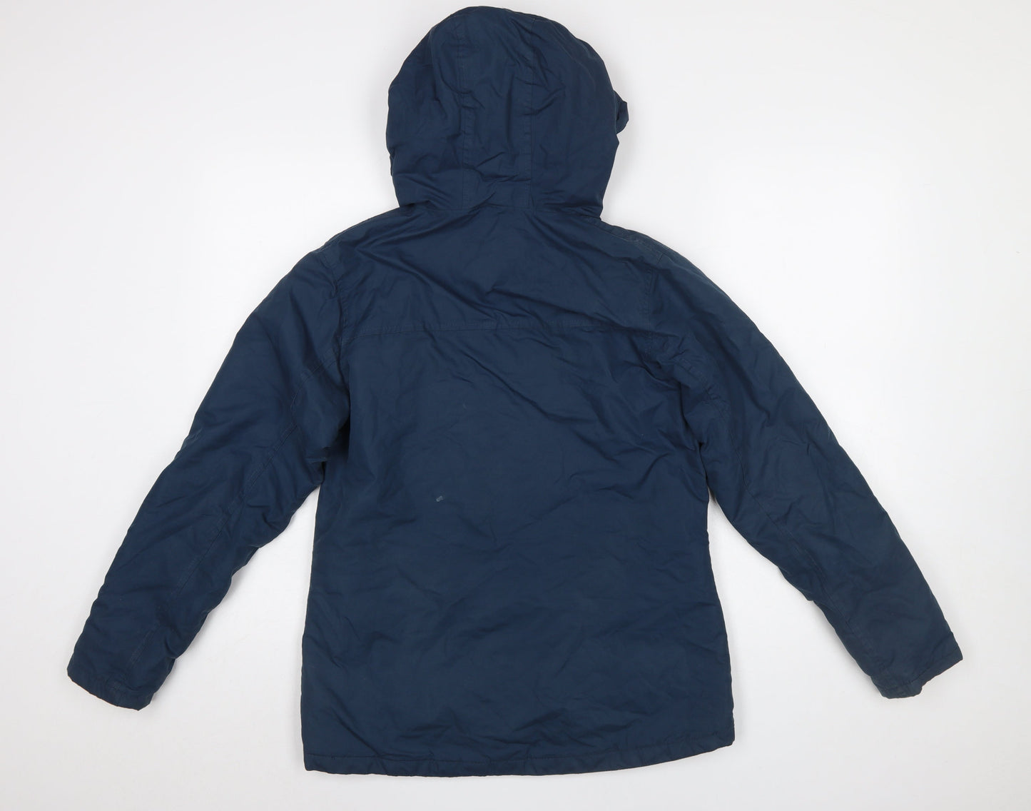 Lighthouse Women Blue Parka Waterproof Hooded Jacket Size 8