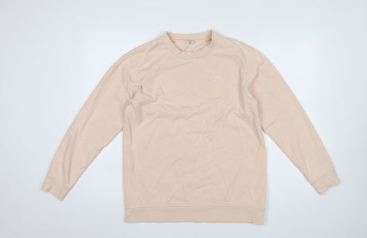 Jack Wills Womens Beige Crew Neck Pullover Sweatshirt UK 12
