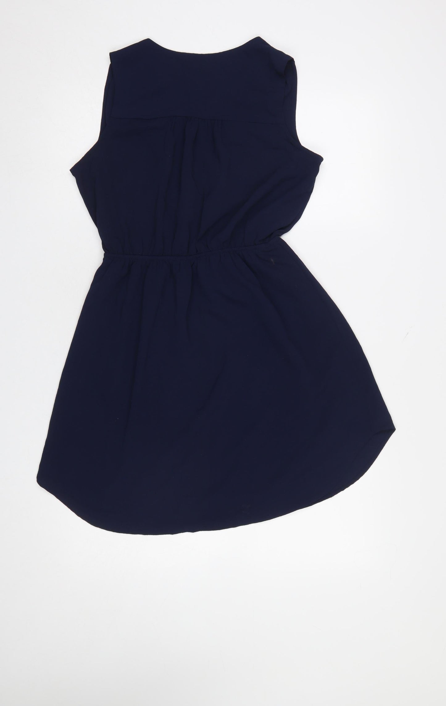 Monteau Women’s Blue Sleeveless Shirt Dress Size L