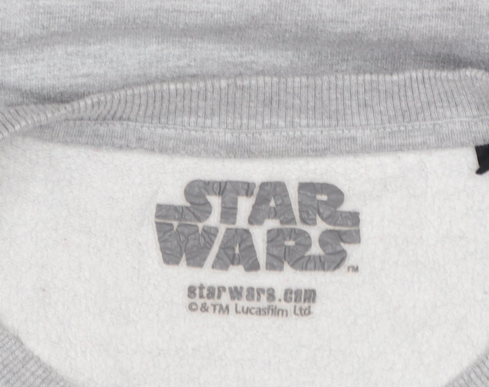 Star Wars Men's Grey R2-D2 XL Pullover Sweatshirt