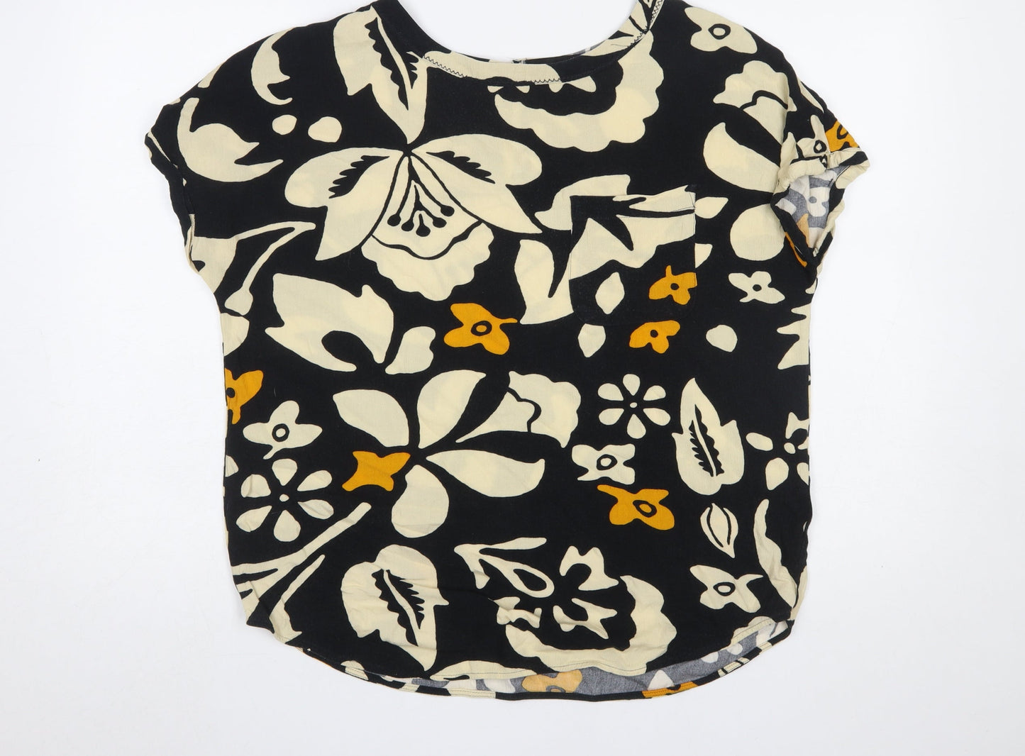 Next Women's Multicoloured Floral Blouse Size 10 Viscose Top
