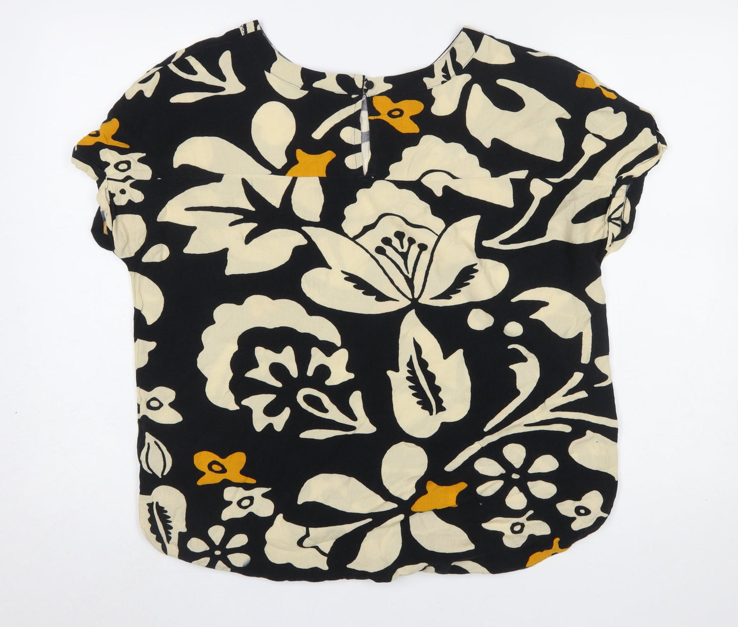 Next Women's Multicoloured Floral Blouse Size 10 Viscose Top