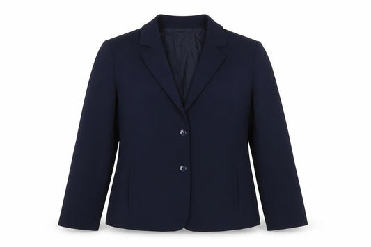 Traffic Women Navy Blue Size 16 Classic Single-Breasted Blazer