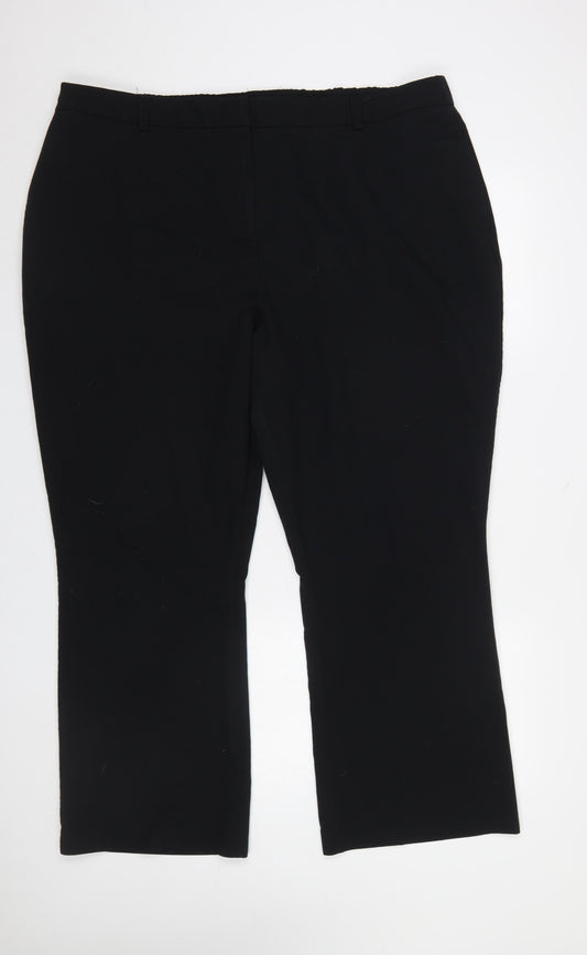 Dunnes Women Black Straight Leg Dress Pants Size 12
