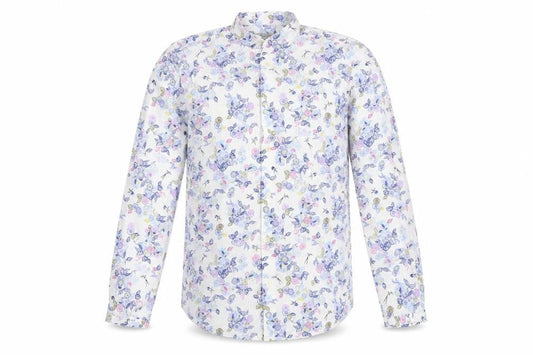 Turner & Sanderson Men’s Multicoloured Floral Cotton Button-Up Shirt 15.5”