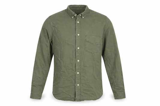 Zara Men’s Green Slim Fit Button-Down Long Sleeve Casual Shirt Size S